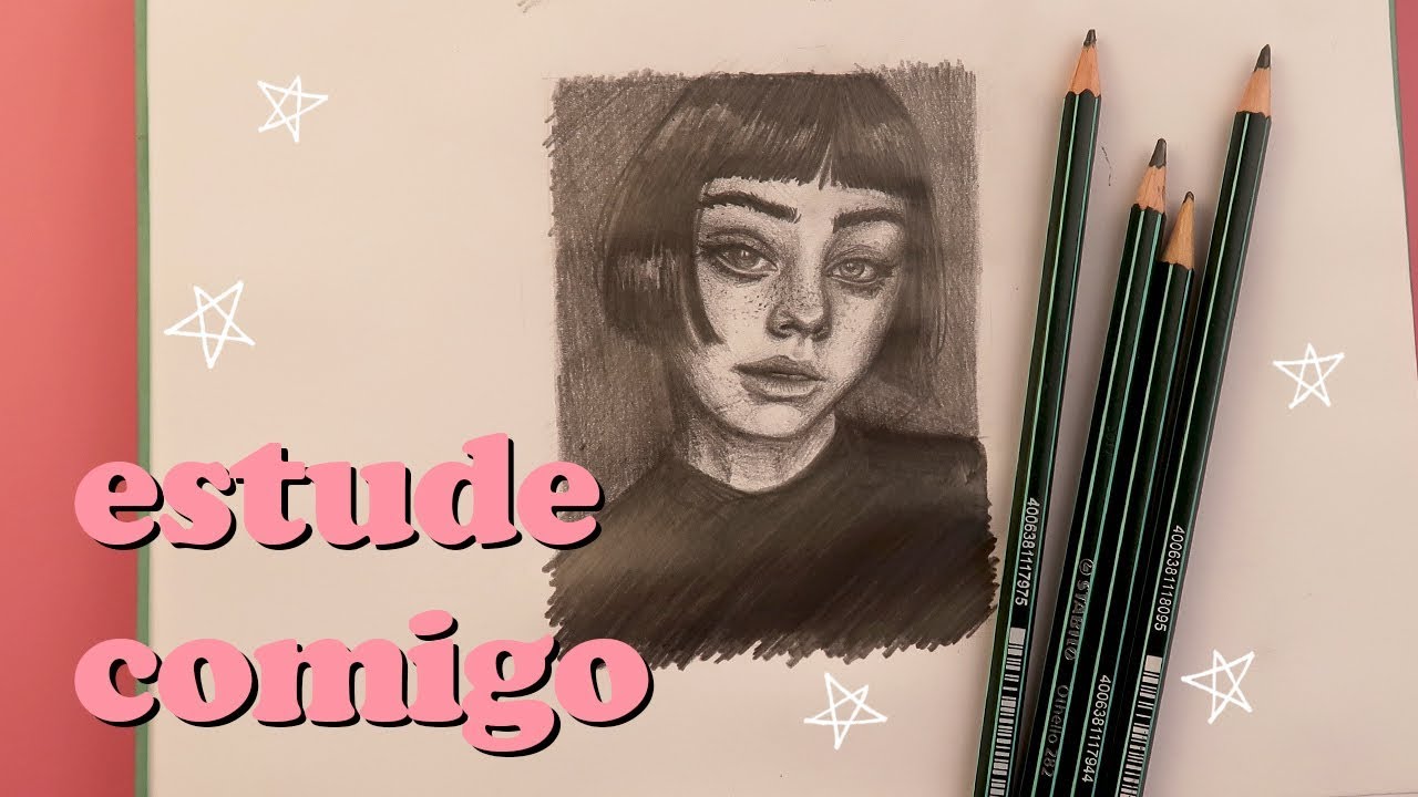 Desenhando só com LÁPIS ♡