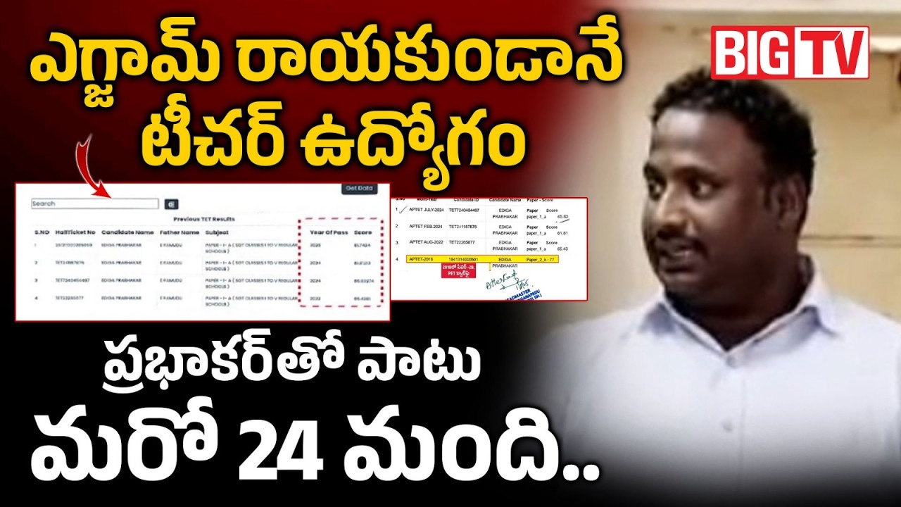 Valluru MPPS SGT Prabhakar Job Shocking Facts Exposed | AP DSC Scam | Kurnool | BIG TV