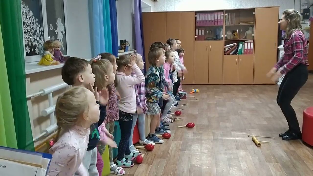 Часики идут.  Боди перкуссия для малышей