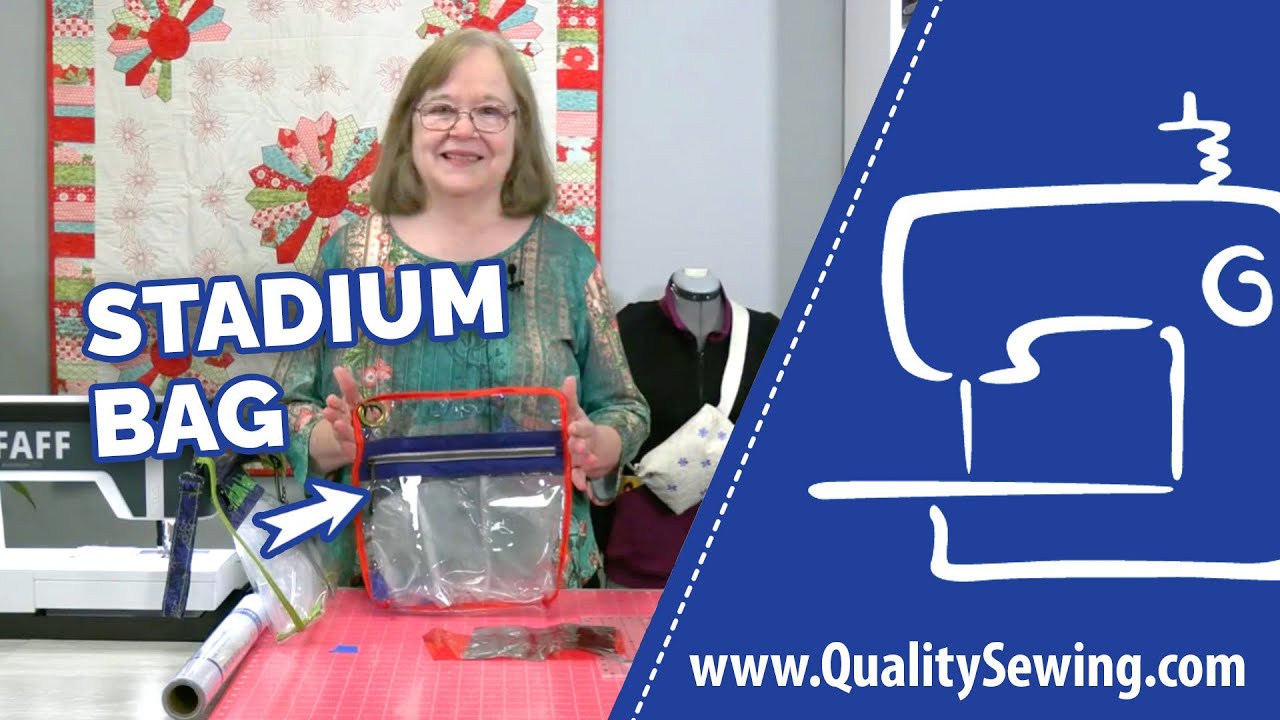 DIY Clear Stadium Bag Tutorial | Easy Vinyl Bag Sewing Project
