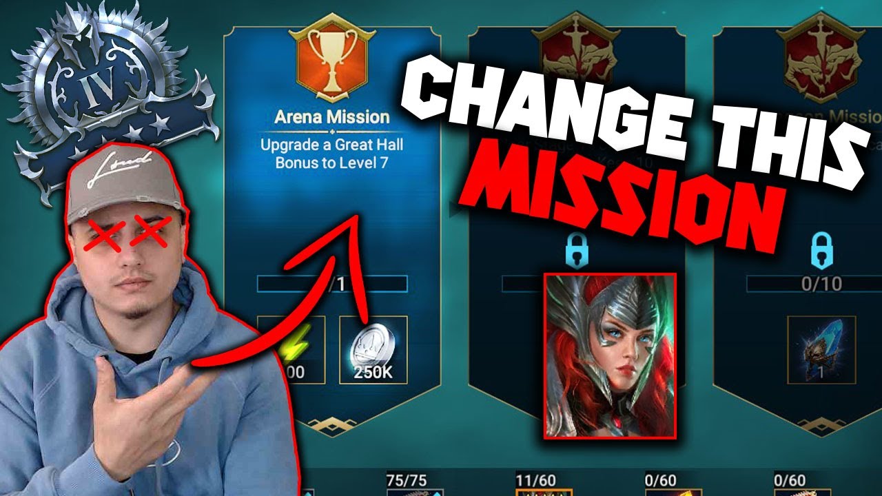 CHANGE THESE GREAT HALL MISSIONS DUDE ! | Free2Arbiter Day 184 | Raid Shadow Legends