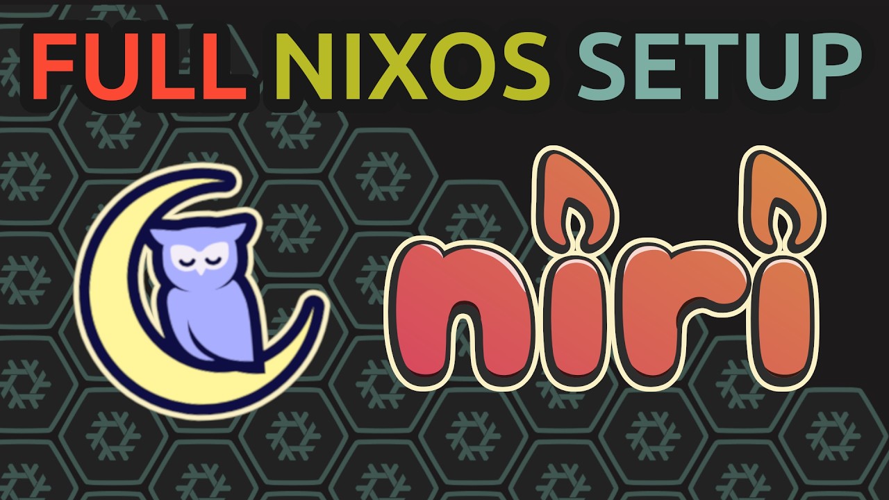 Полная версия NixOS Desktop: Niri, оболочка Noctalia и Dendritic Pattern | Полная установка