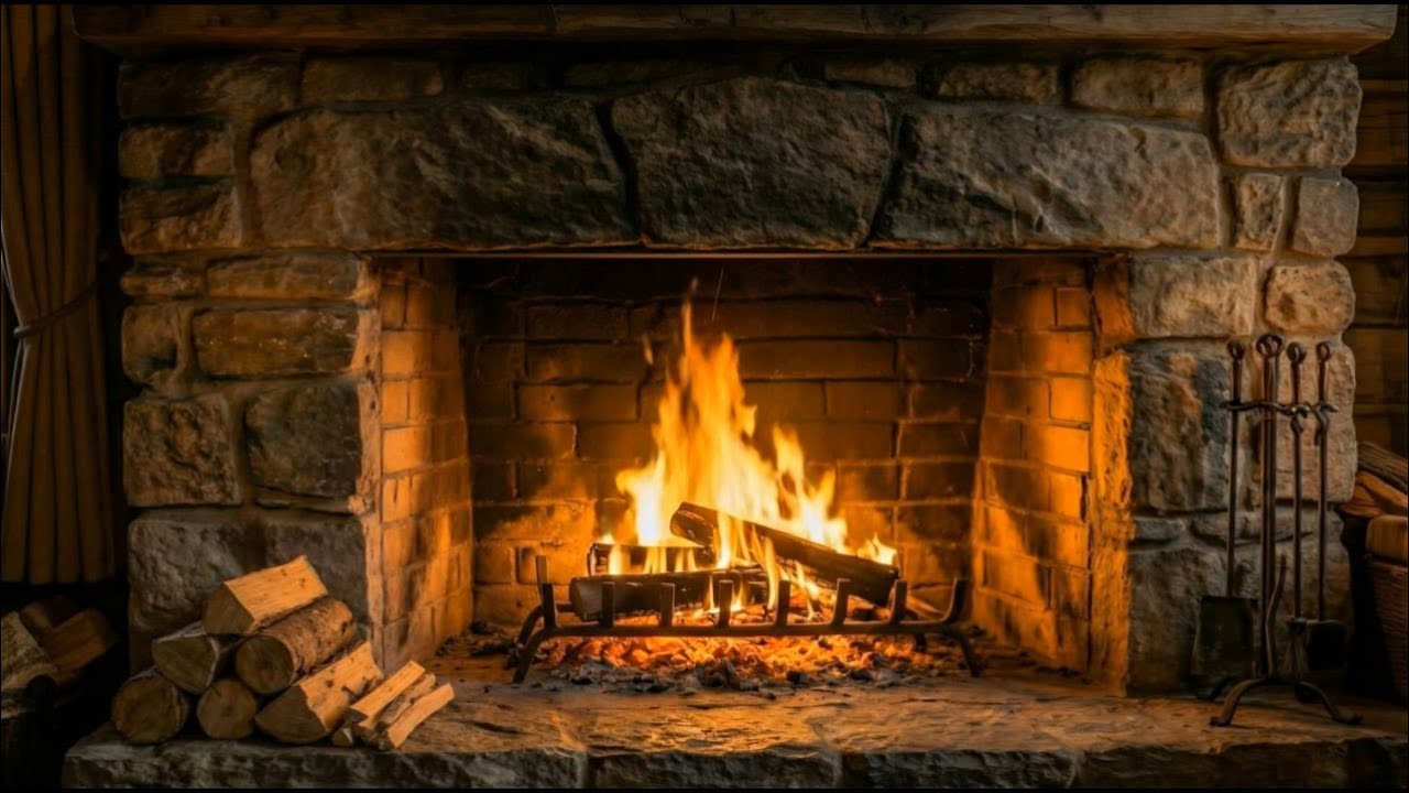 Crackling Fireplace Sounds | Cozy Fire Ambience | 1 Hour | No Music