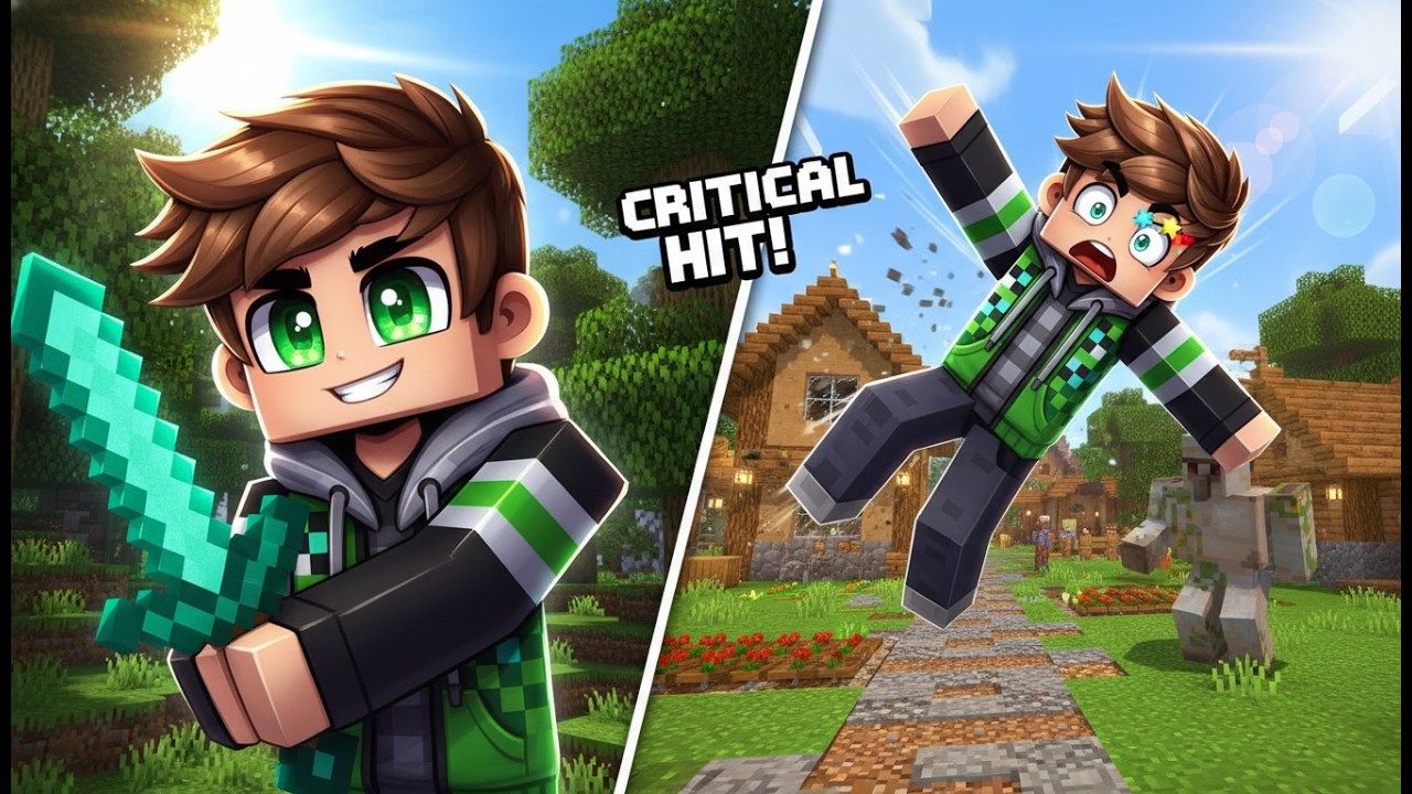 No debí molestar al Golem de la aldea | Minecraft Fail | Parte 1