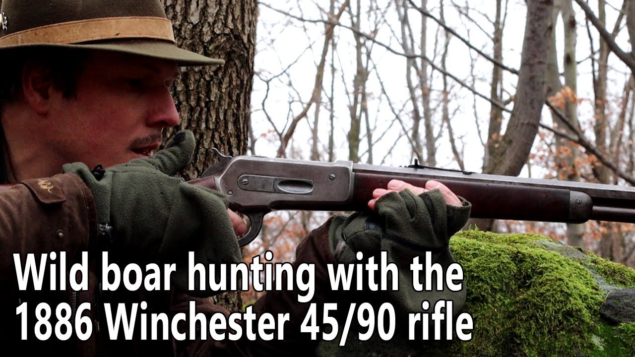 Охота на кабана с винтовкой Winchester 45/90 1886 года