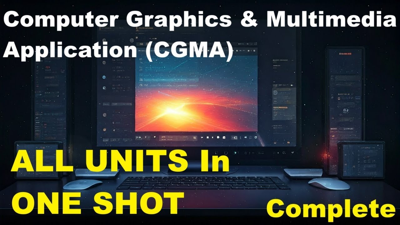 Complete All Units | In One shot | ComputerGraphicsMultimediaApplication CGMA | BCA 4 Semester | MIC