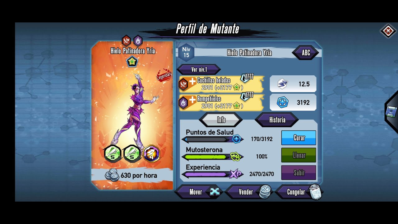 Hielo Patinadora Yria MGG Mutants Genetic Gladiators 4