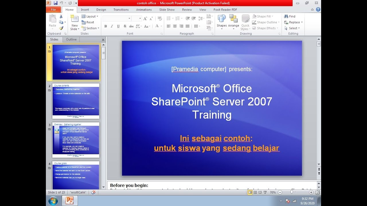 Civil computer # 14 Mengambil file dari power point