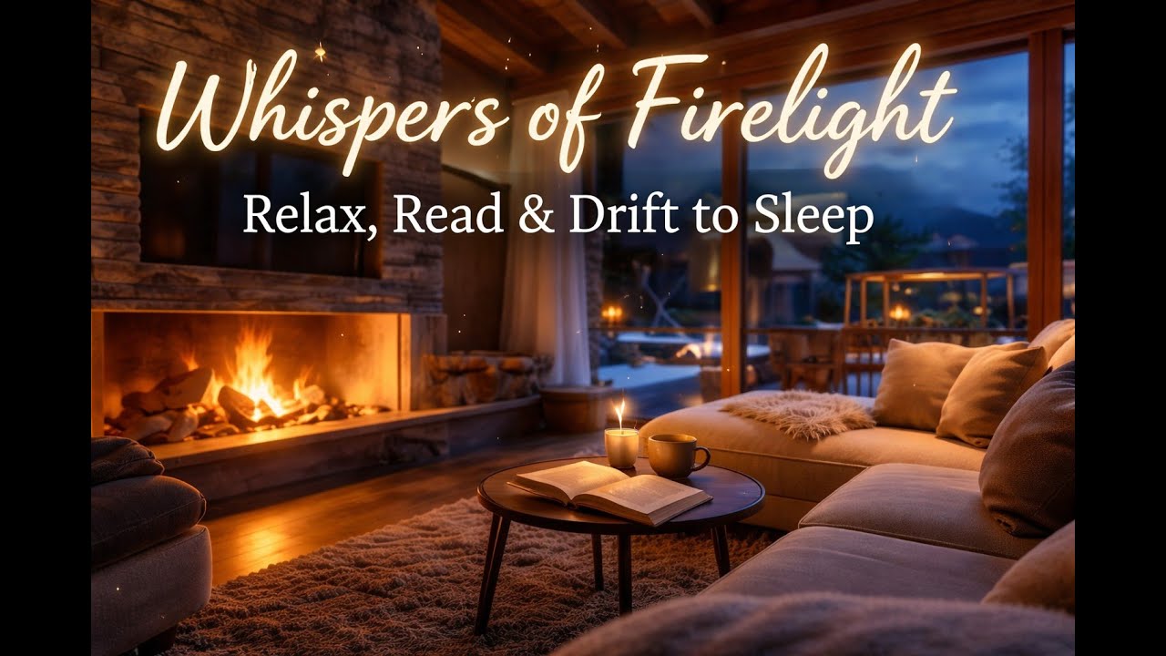 Whispers of Firelight | Relax, Read & Drift to Sleep