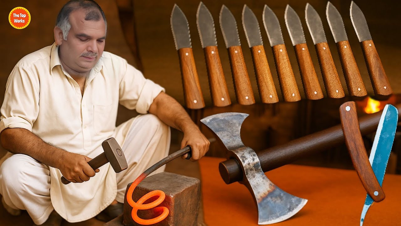 Top 5 Most Amazing Blacksmithing Videos – Including Straight Razor, Axe and More!
