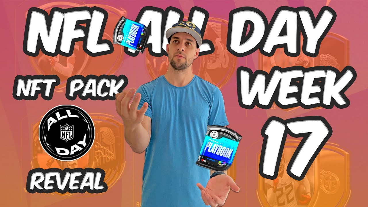 NFL ALL DAY: Rookie Playbook Week 17 NFT Reward Pack Reveals!