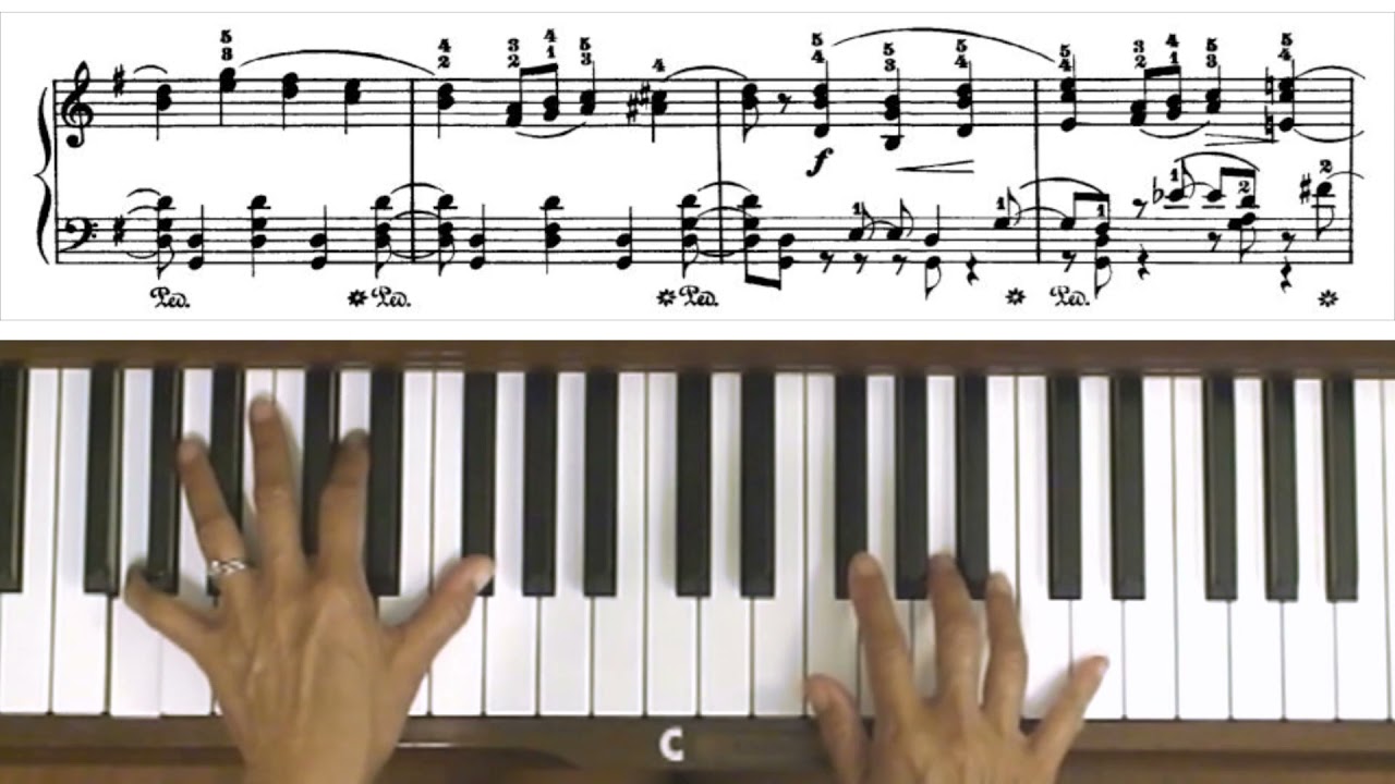 Tchaikovsky June Barcarolle in G minor Piano Tutorial