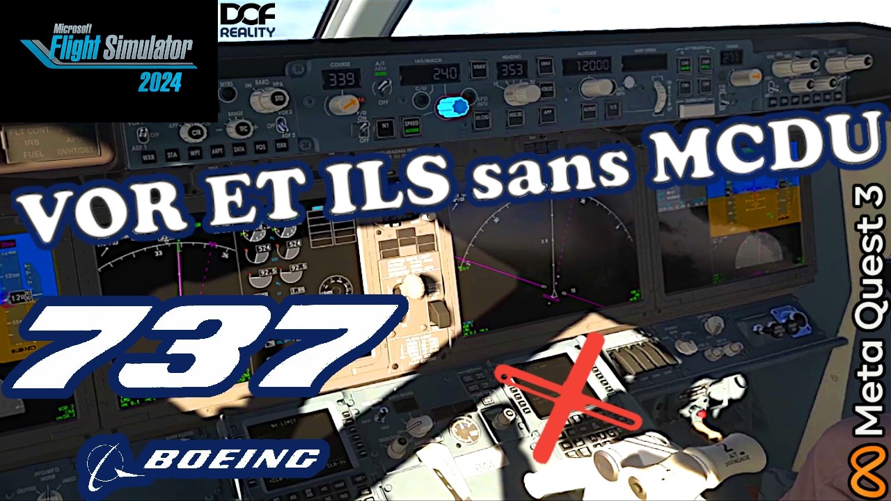 B737 MAX en IFR SANS FMC ? | Navigation VOR+ILS | LFSL-LFBL