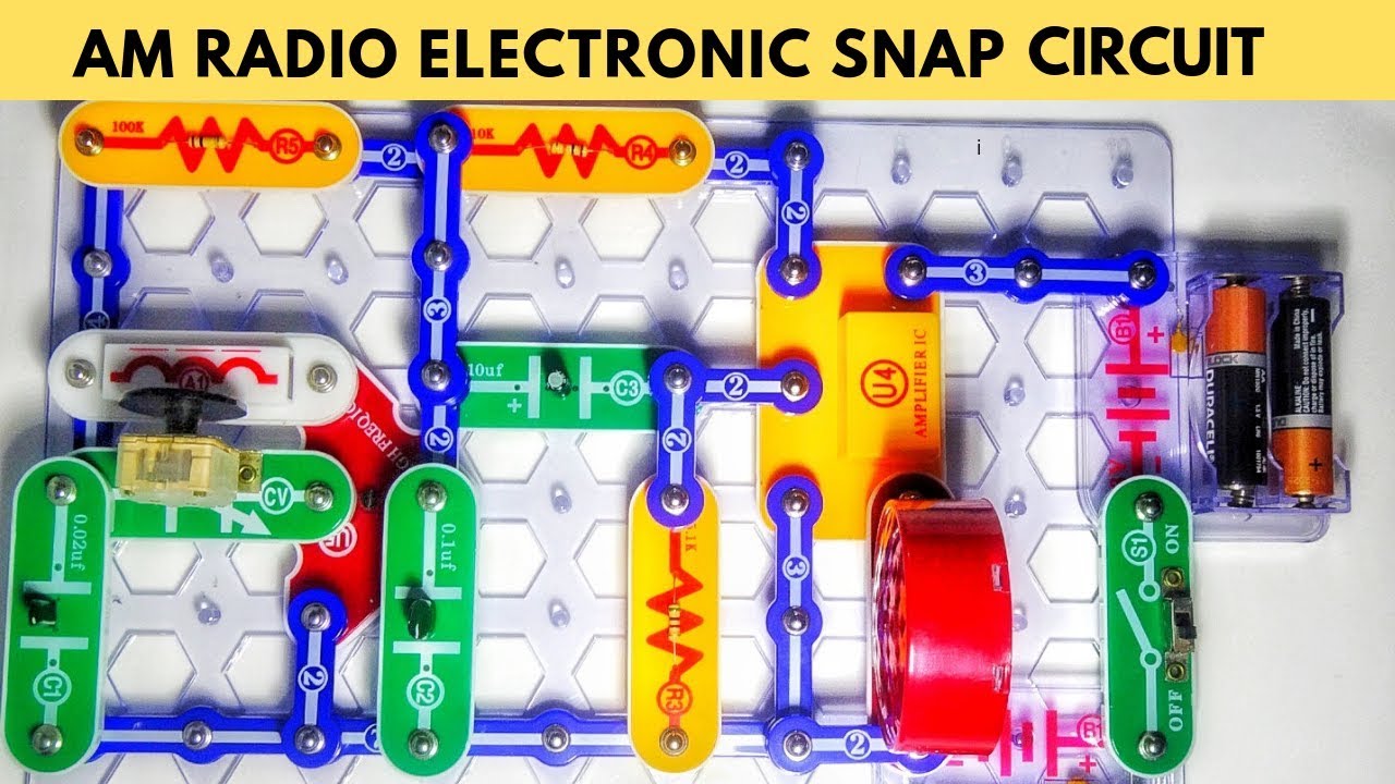 How To Make An AM Radio At Home With Electronic Snap Circuits.