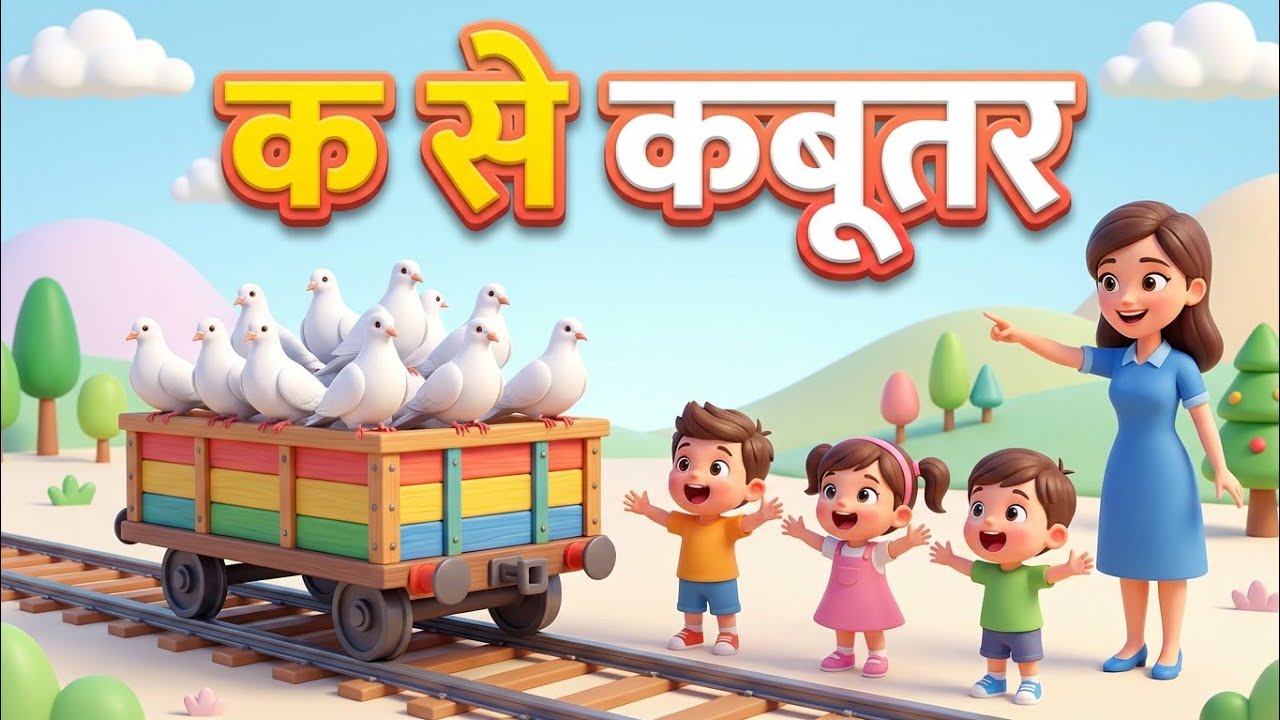 ट्रेन में कबूतर आए 😄 | क से कबूतर