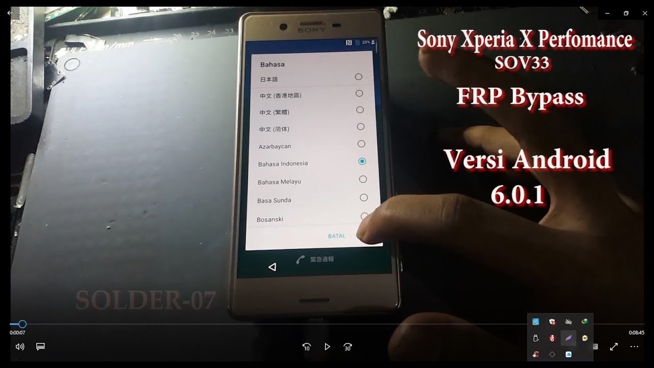 SOV33 S0V33 FRP Bypass SONY Xperia Perfomance Android 6.0.1 Work 100%