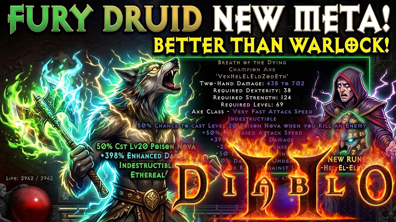 Warlock is History: The NEW Fury Druid Kings!  #diablo2resurrected