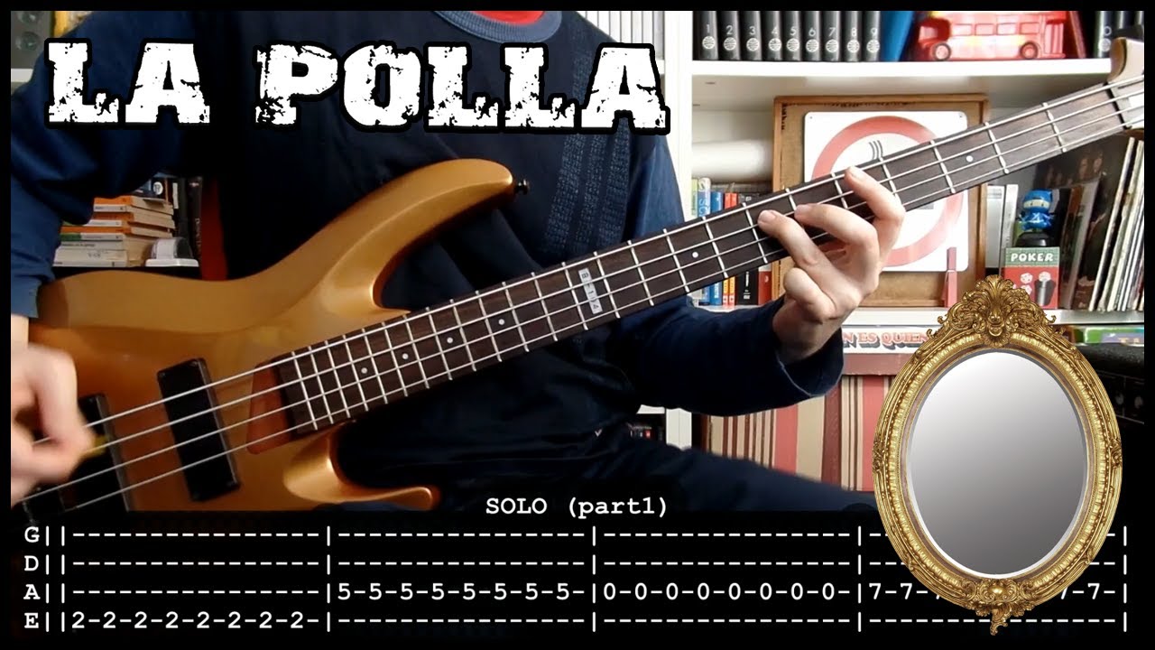 LA POLLA - Ya no quiero ser yo (bass cover w/ Tabs & lyrics)