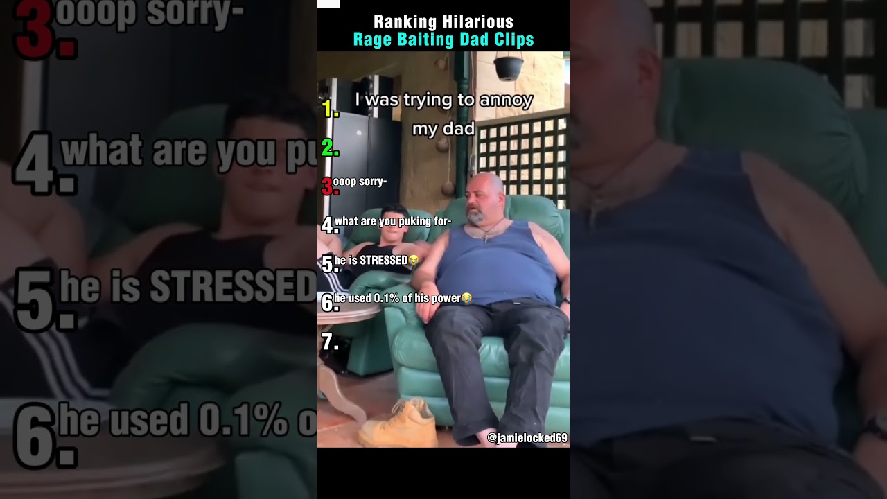 Ranking Hilarious Rage Baiting Dad Clips #tiktok #usa #ragebait #funnydad