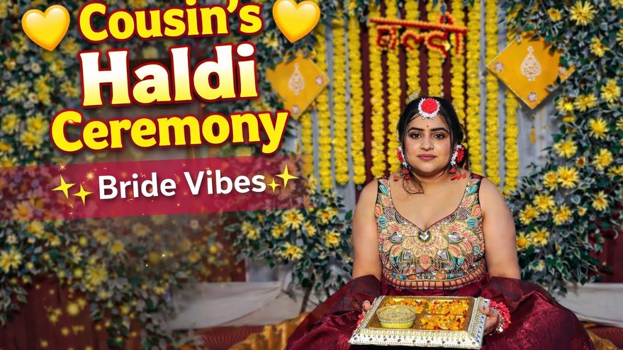 Haldi Function of My Cousin 💛 | Shaadi Ki Pehli Rasam | Vlog dogri wedding vibes #like 