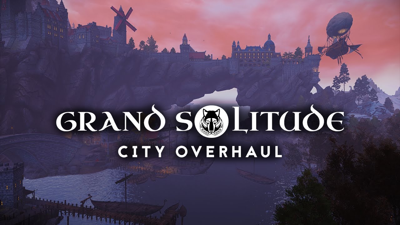 Grand Solitude - Полная переработка города 2025 / Демонстрация модов для Skyrim