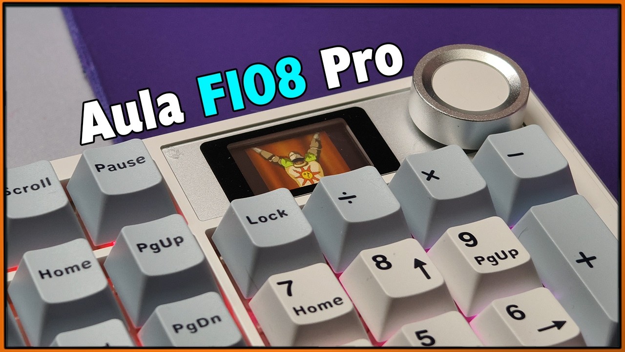 Все что нужно - full-size, роллер и экранчик в Aula F108 Pro #Aula #Клавиатура