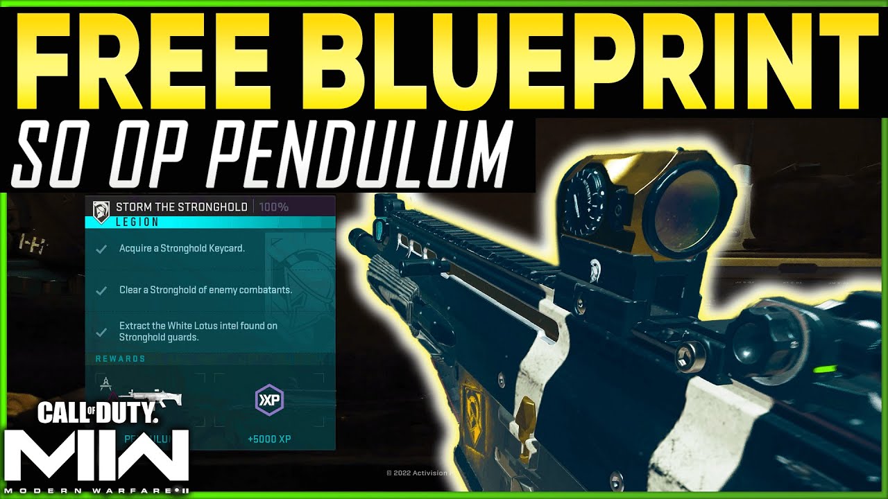 Warzone 2 HOW TO UNLOCK FREE PENDULUM BLUEPRINT - MW2 DMZ OP Weapon to Get