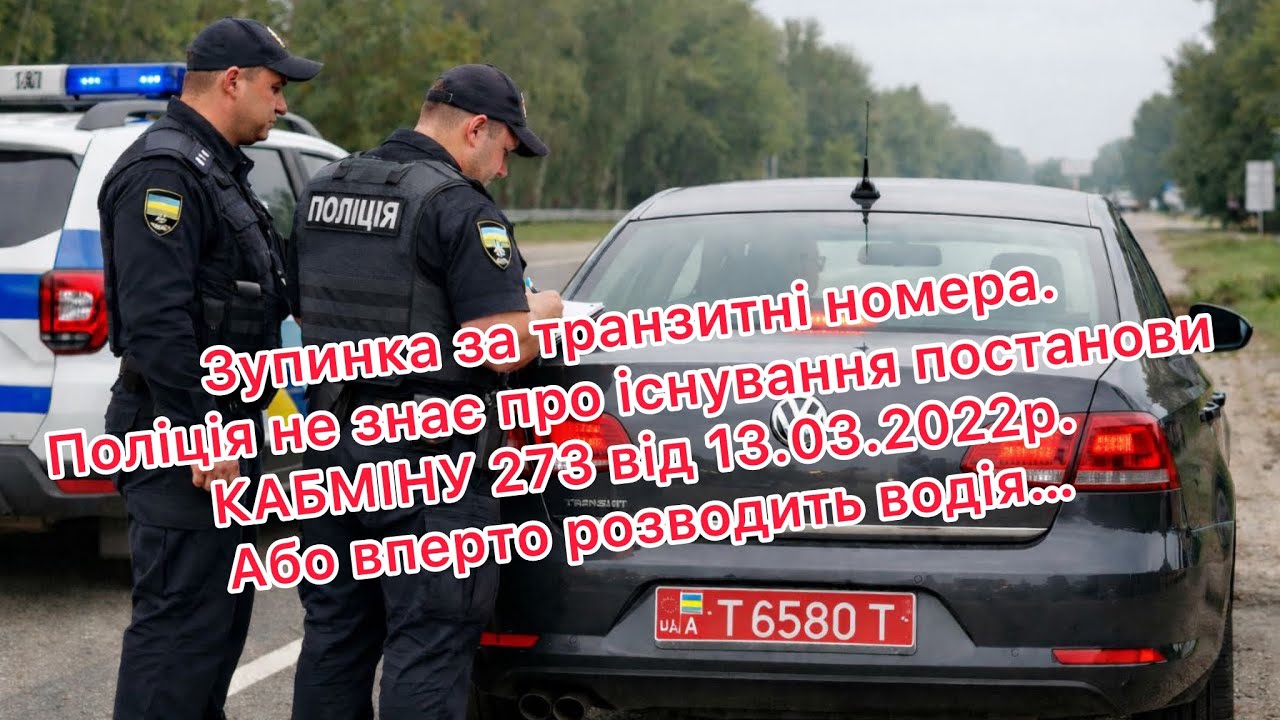 Двом 🐏баранам🐏 не сподобався транзитний номер. 👮🏻‍♂️: це привід для перевірки документів‼️