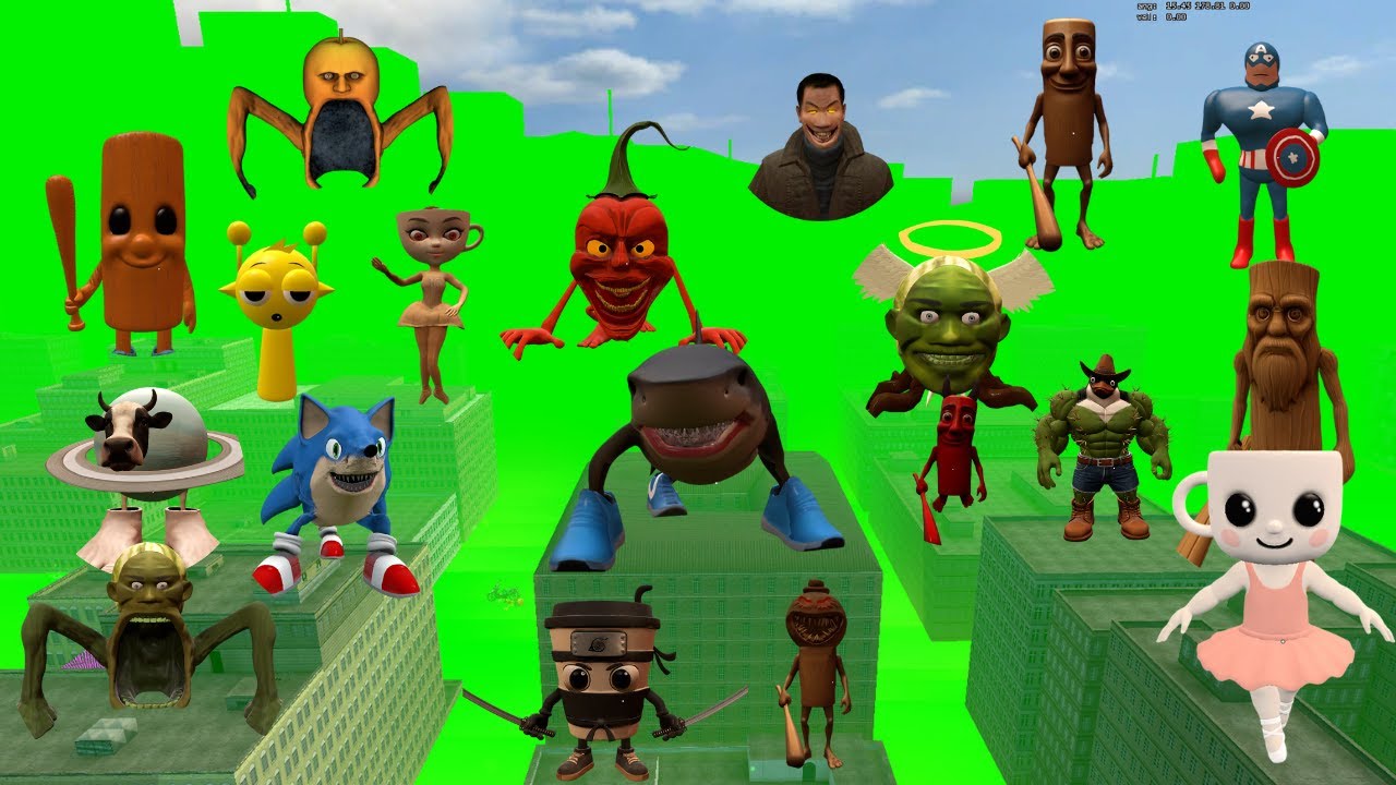 Big City Toxic Spartan Kicking ALL Brainrot Memes in Garry's Mod!