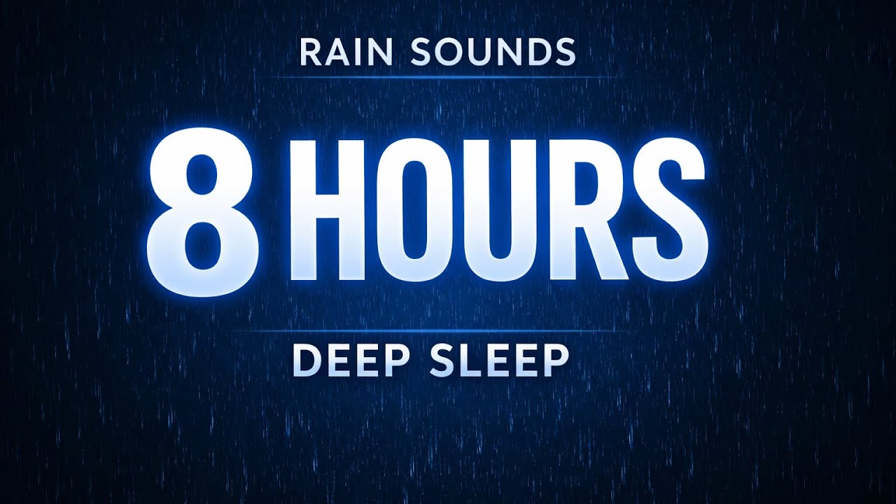 🌧️ Heavy Rain for Deep Sleep | 8 Hours Rain Sounds | Black Screen | No Thunder | Insomnia Relief