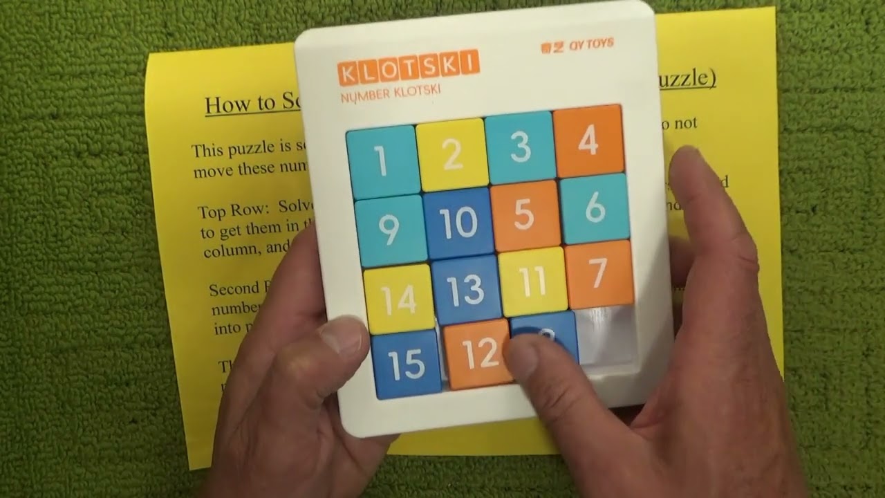 How to Solve the 15 Puzzle - Sliding Number Puzzle - Step by Step Tutorial