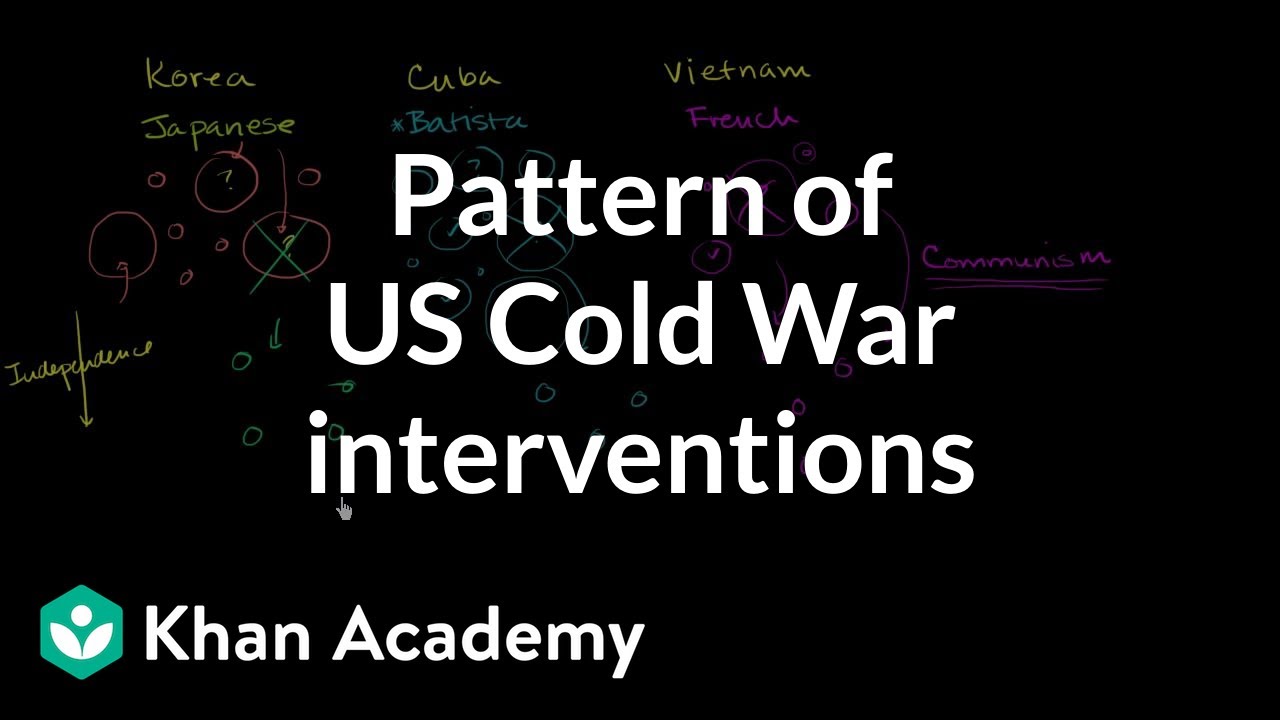 Pattern of US Cold War interventions | The 20th century | World history | Khan Academy