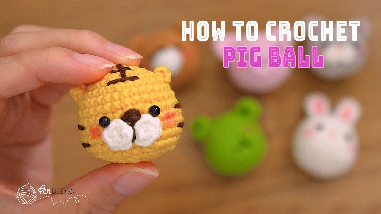 Easy and Simply tiger ball crochet |  汤圆虎钩针编织