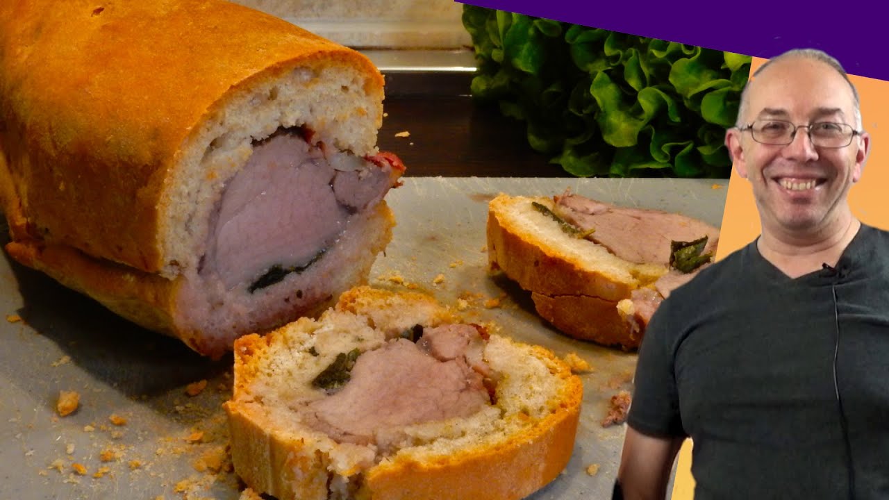 Filetto di maiale in crosta di pane (ricetta facile di carne)