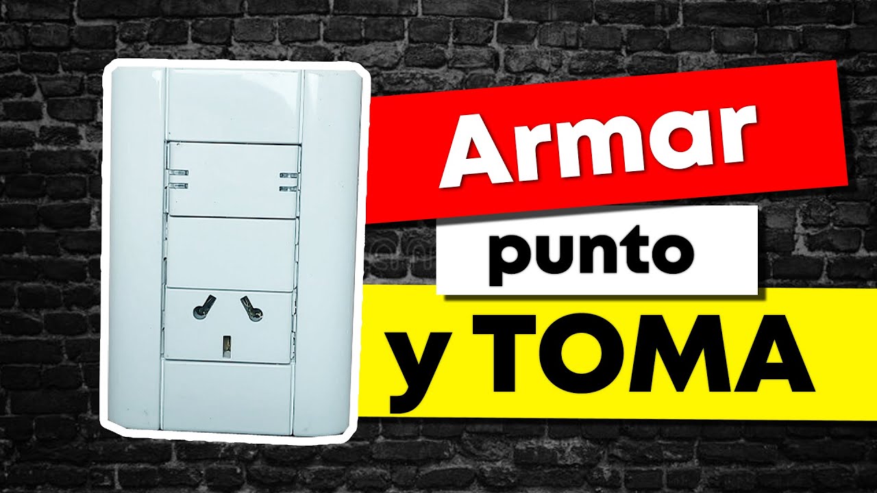 Como armar un punto y toma 💡 LUZ