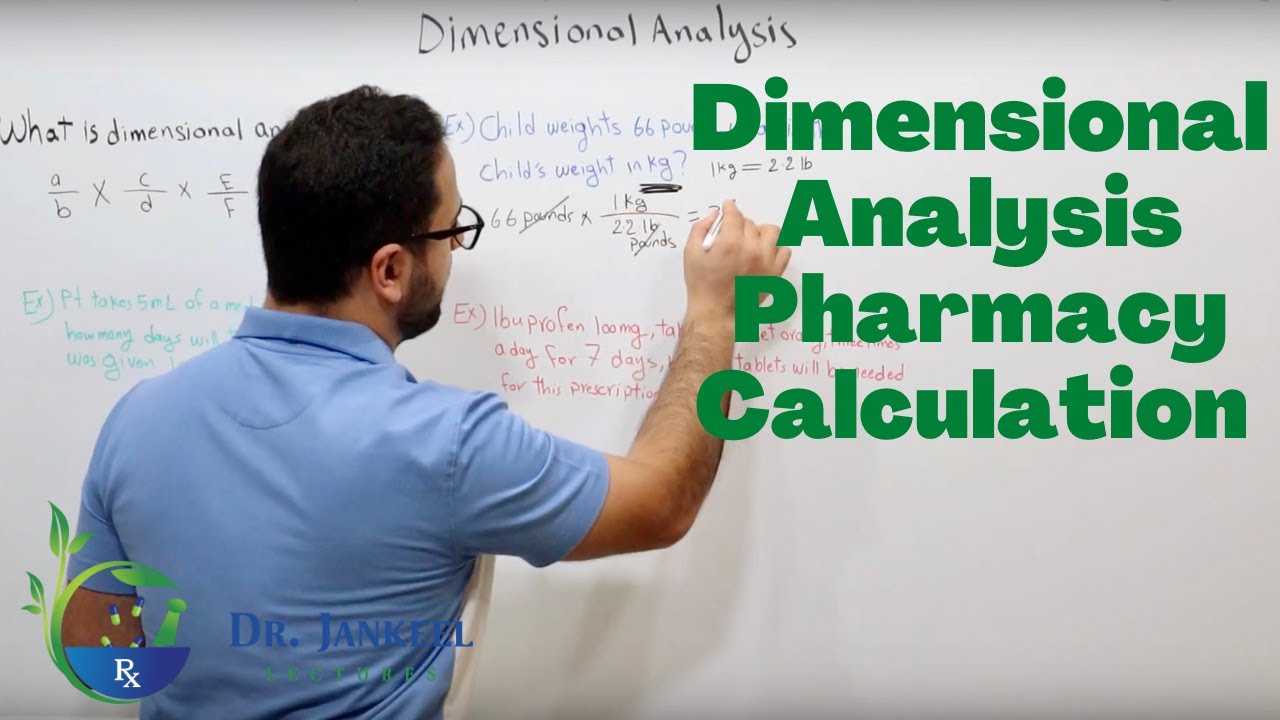 Mathematics - Dimensional Analysis For Pharmacy Technicians & Students