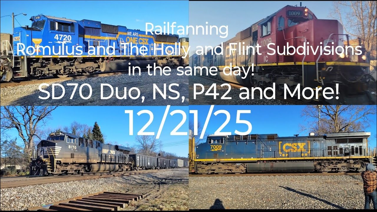 Railfanning Romulus and the Holly and Flint Subdivisions in the same day! Part 1/2: Romulus 