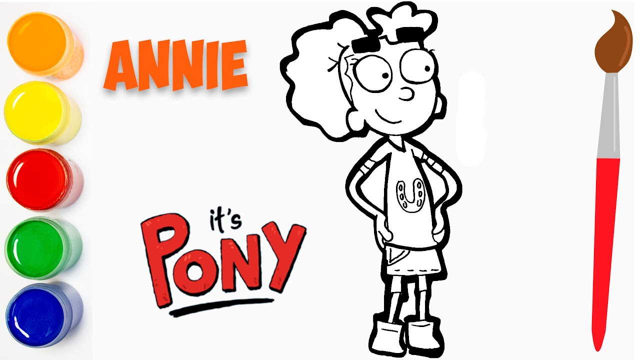 How to draw and color - Drawings to do it&acute;s pony annie - nickelodeon ✅ - Cat color 🛑