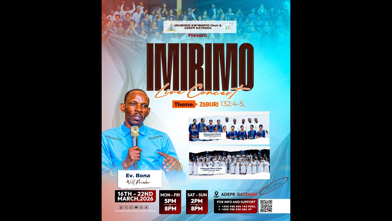 IMIRIMO LIVE CONCERT DAY 2 Le17/3/2026@ADEPR-GATENGA