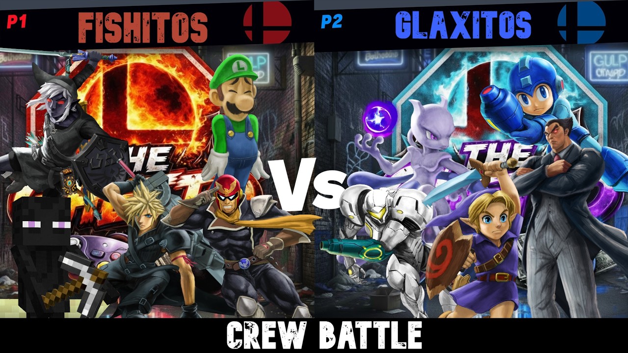 THE GHETTO #1 - FISHITOS vs GLAXITOS - Crew Battle - Smash Ultimate - SSBU