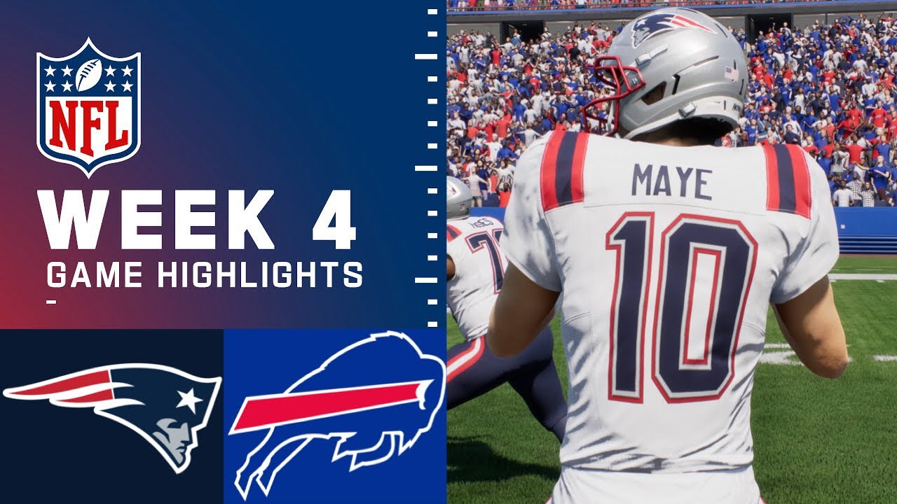 Хайлайты матча Patriots против Bills, 4-я неделя | Составы Madden 27