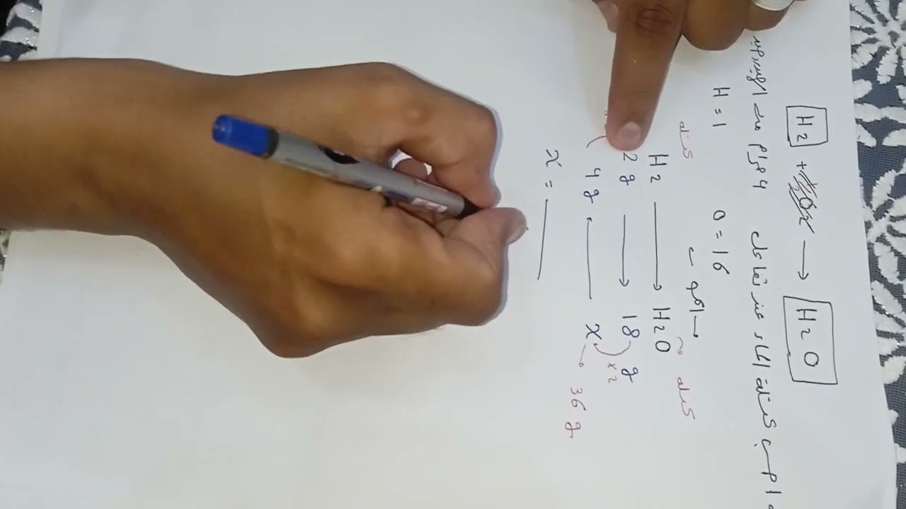 حساب المول والكتلة المولية تانية ثانوى كيمياء 