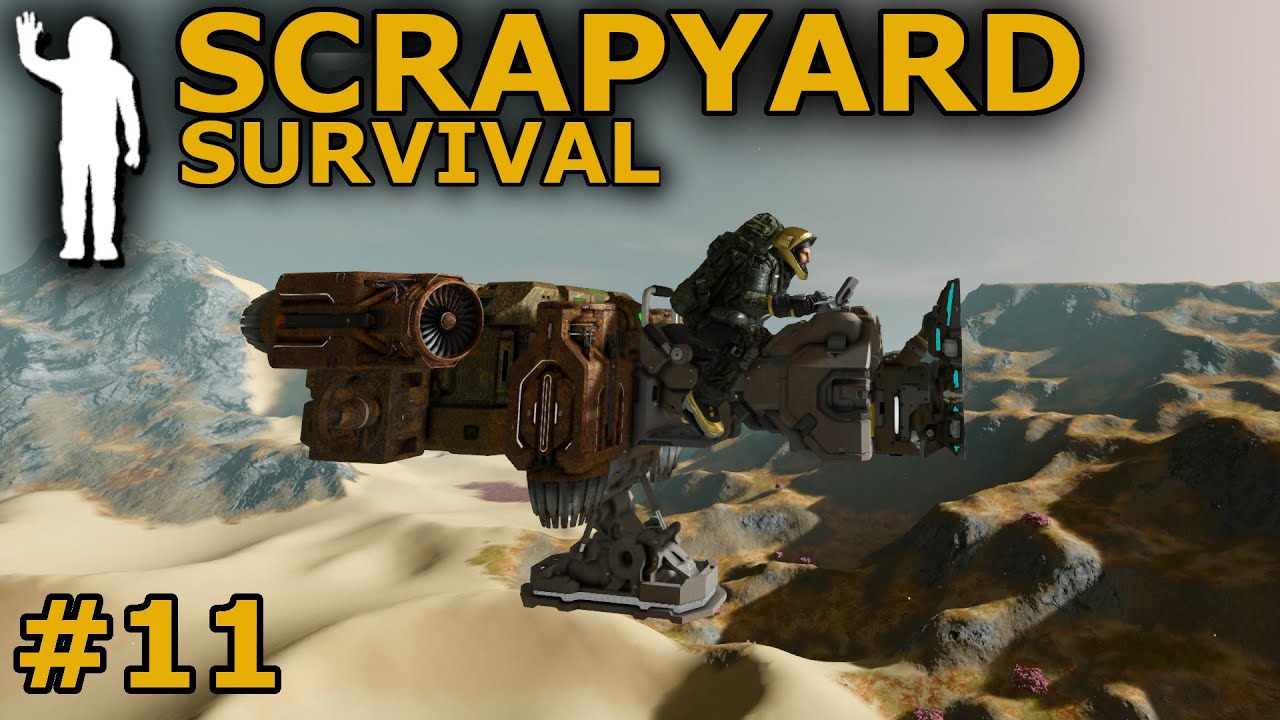 Scrapyard Survival (Space Engineers) 11 - Flying is the Best Way to Find Scrap!