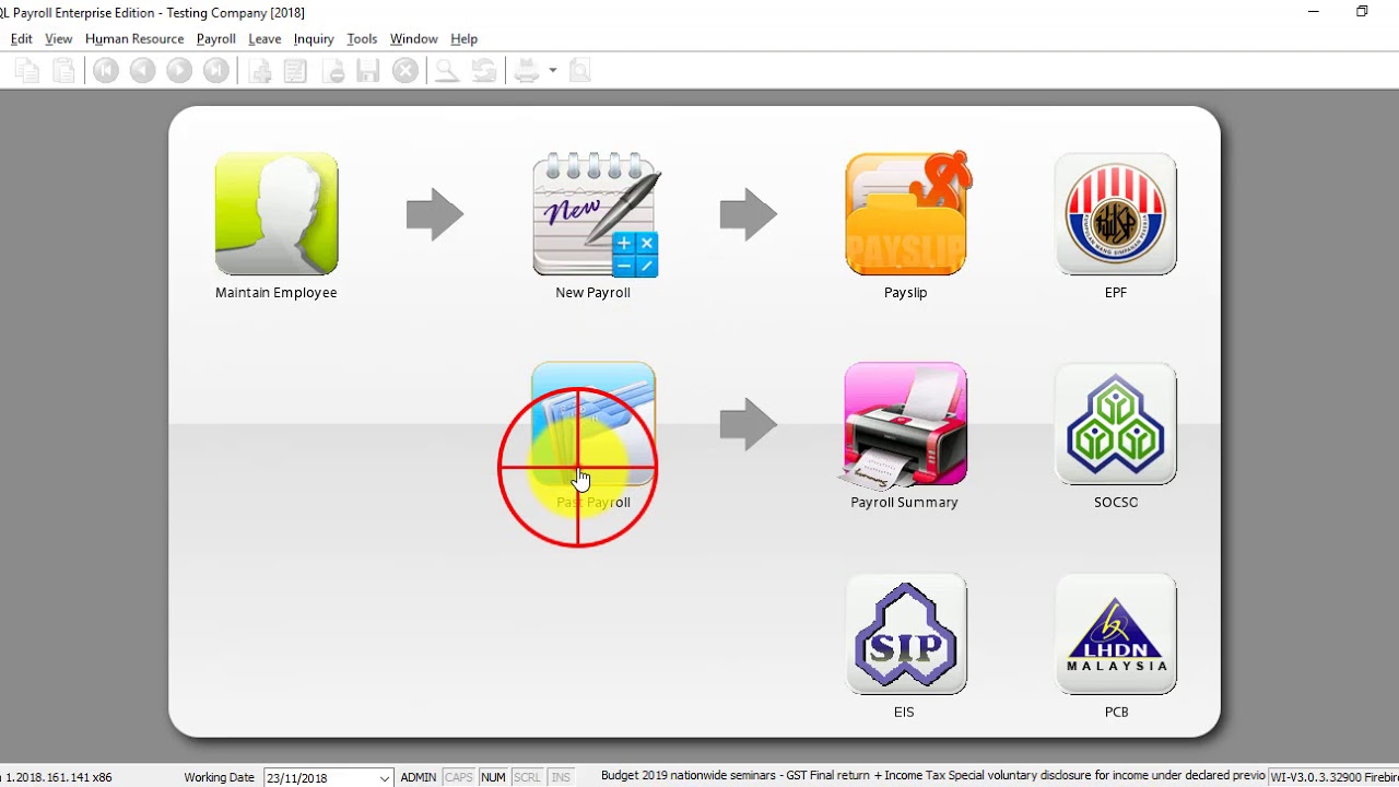SQL Payroll Software Tutorial 012 Process Payroll