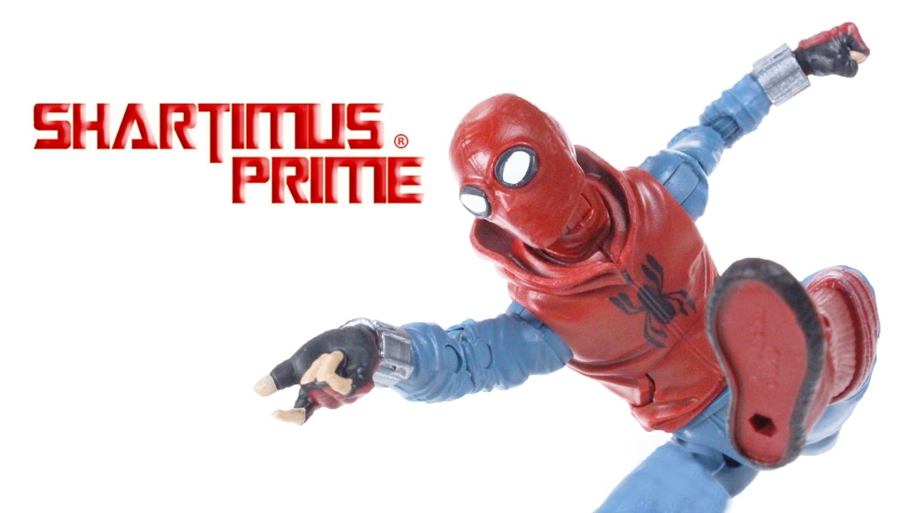 Marvel Legends Homemade Suit Spider-Man Homecoming Movie Vulture BAF Action Figure Toy Review