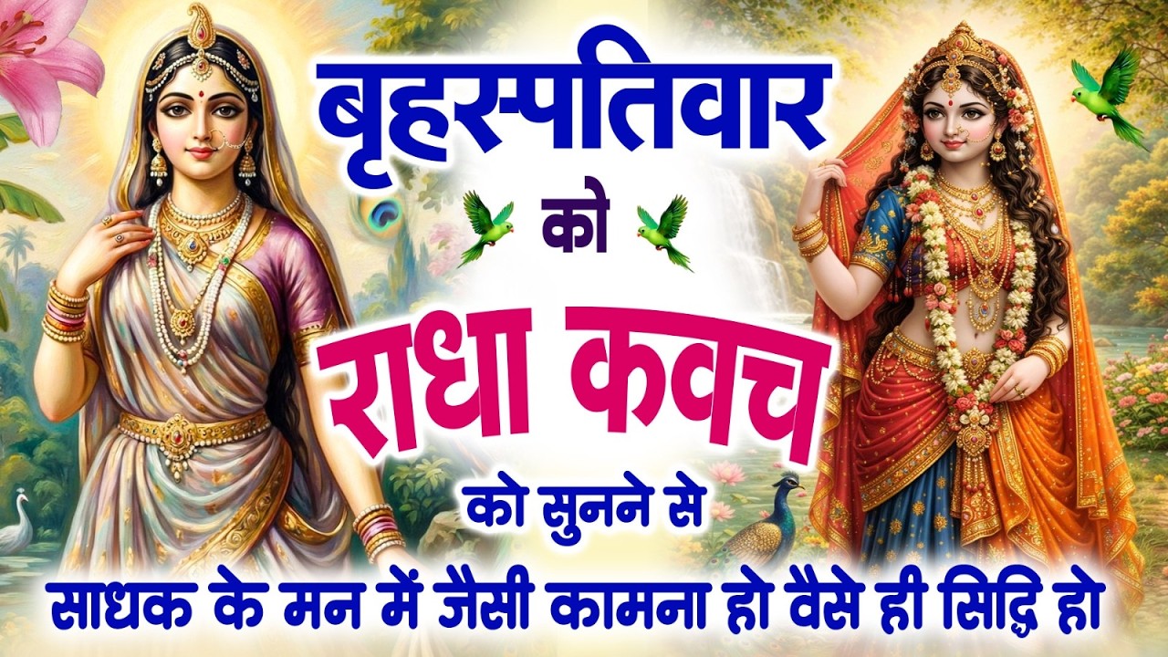 बृहस्पतिवार को राधा कवच को सुनने से साधक के मन में जैसी कामना हो वैसे ही सिद्धि हो जाती है~Kavach
