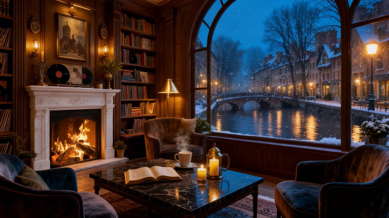Calm Coffee Shop Atmosphere ☕ All-Day Window Café | Live Piano Jazz