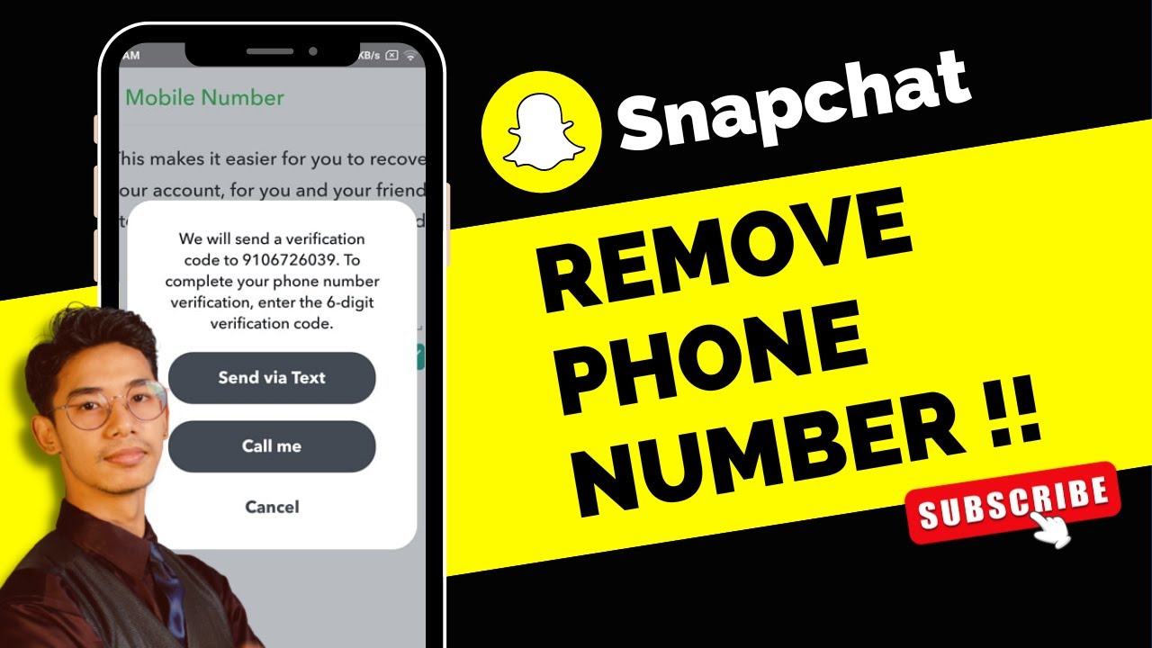 How to Remove Phone Number from Snapchat !