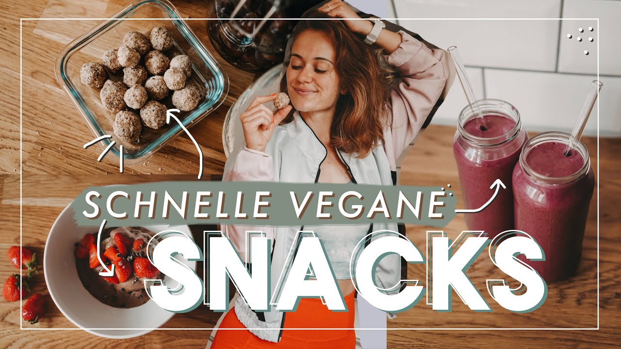 6 vegane Snack Rezepte für zwischendurch & nach dem Sport