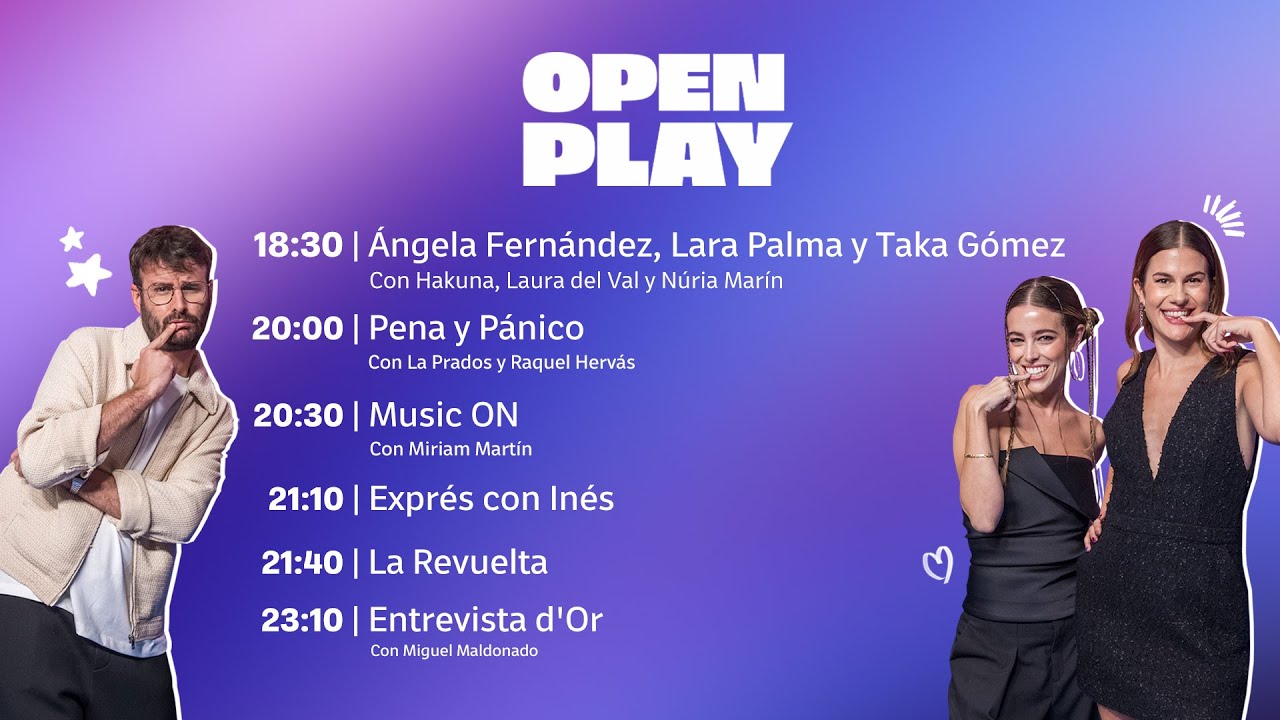 DIRECTO: Open Play hoy con Hakuna, N&uacute;ria Mar&iacute;n y Laura del Val | 27/10/25